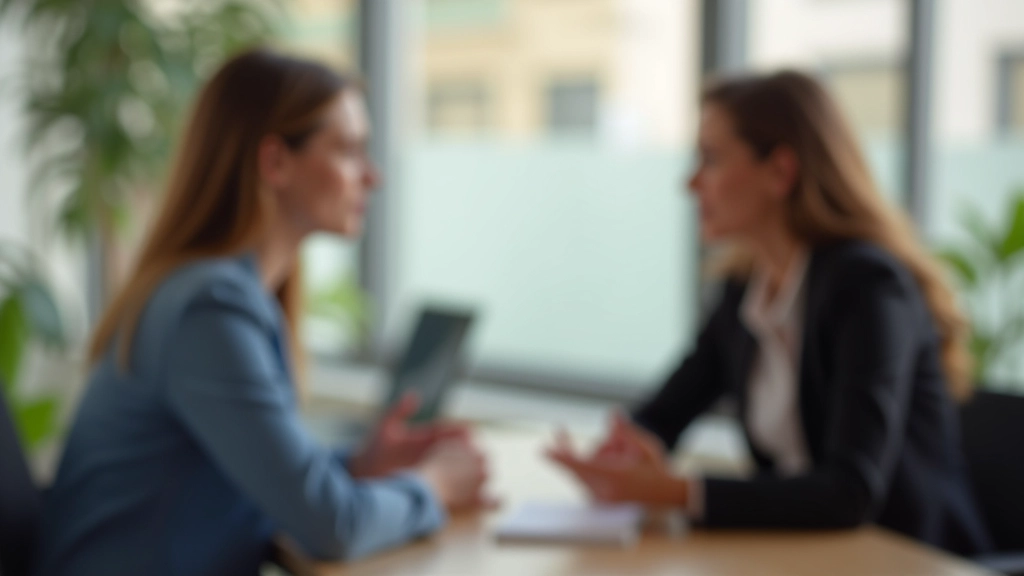 Twee professionals in gesprek